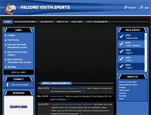 Tablet Screenshot of falconsyouthsports.org